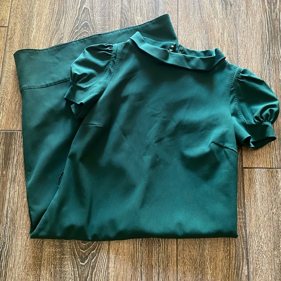 COPY - DSQUARED2 wool mock neck dark green midi dress - Picture 4 of 16